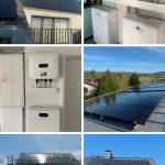 Installation de panneaux photovoltaïques 2BeSafe sur toiture résidentielle au Luxembourg.