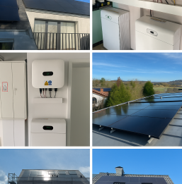 Installation de panneaux photovoltaïques 2BeSafe sur toiture résidentielle au Luxembourg.